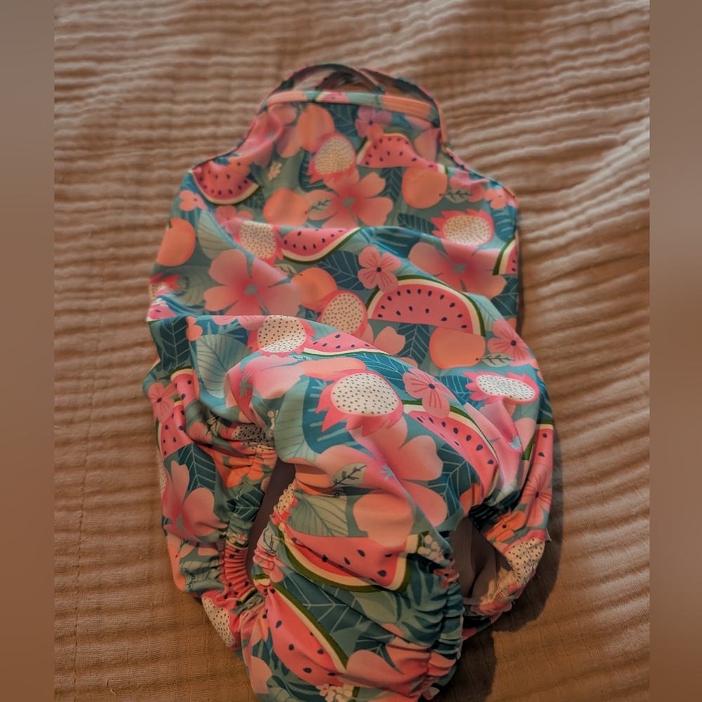 EUC Green Sprouts Swimsuit With Diaper